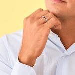 Comfort Fit Men's Wedding Ring in Palladium (4mm) | Thumbnail 04