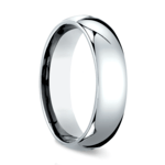 Comfort Fit Men's Wedding Ring in Platinum (6mm) | Thumbnail 02