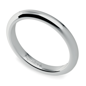 Comfort Fit Wedding Ring In Palladium (2.5 mm)
