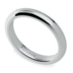 Comfort Fit Wedding Ring in White Gold (3mm) | Thumbnail 01