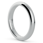 Comfort Fit Wedding Ring in White Gold (3mm) | Thumbnail 02