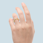 2mm Gold Wedding Band in a Comfort Fit (14k or 18k Yellow Gold) | Thumbnail 03