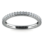 Curved Diamond Wedding Ring in Platinum | Thumbnail 02