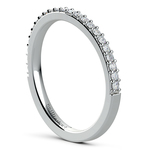 Curved Diamond Wedding Ring in Platinum | Thumbnail 04