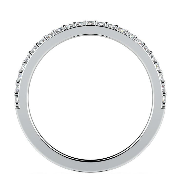Curved Diamond Wedding Ring in Platinum | 03