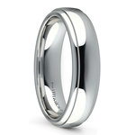 Domed Step Edge Men's Wedding Ring in Platinum (5mm) | Thumbnail 02