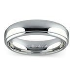 Domed Step Edge Men's Wedding Ring in Platinum (5mm) | Thumbnail 03