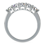 Five Diamond Wedding Ring in White Gold (1 ctw) | Thumbnail 03
