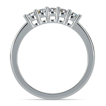 Five Diamond Wedding Ring in White Gold | Thumbnail 03