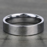 Flat Comfort Fit Men's Wedding Ring in Tungsten (6mm) | Thumbnail 03