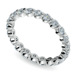 1 Carat Floating Diamond Eternity Ring In Platinum
