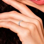 Floating Baguette Diamond Eternity Ring In Platinum | Thumbnail 07