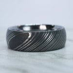 Forged - Damascus Steel Mens Band (8mm) | Thumbnail 04