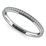 French Pave Diamond Wedding Ring in Platinum | Thumbnail 01