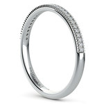 French Pave Diamond Wedding Ring in Platinum | Thumbnail 04