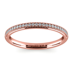 French Pave Diamond Wedding Ring in Rose Gold | Thumbnail 02