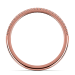French Pave Diamond Wedding Ring in Rose Gold | Thumbnail 03
