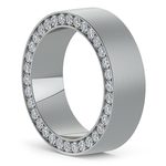 Hidden Diamond Men's Wedding Ring in Platinum (7mm) | Thumbnail 02