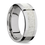 The Hunt - Cobalt Mens Wedding Ring With Antler Inlay | Thumbnail 02