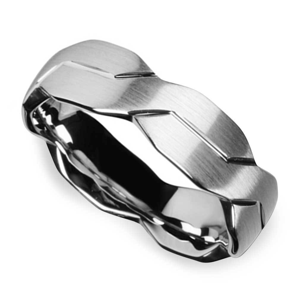 Mobius Strip Mens Ring - Tungsten Wedding Band (6mm) | 01