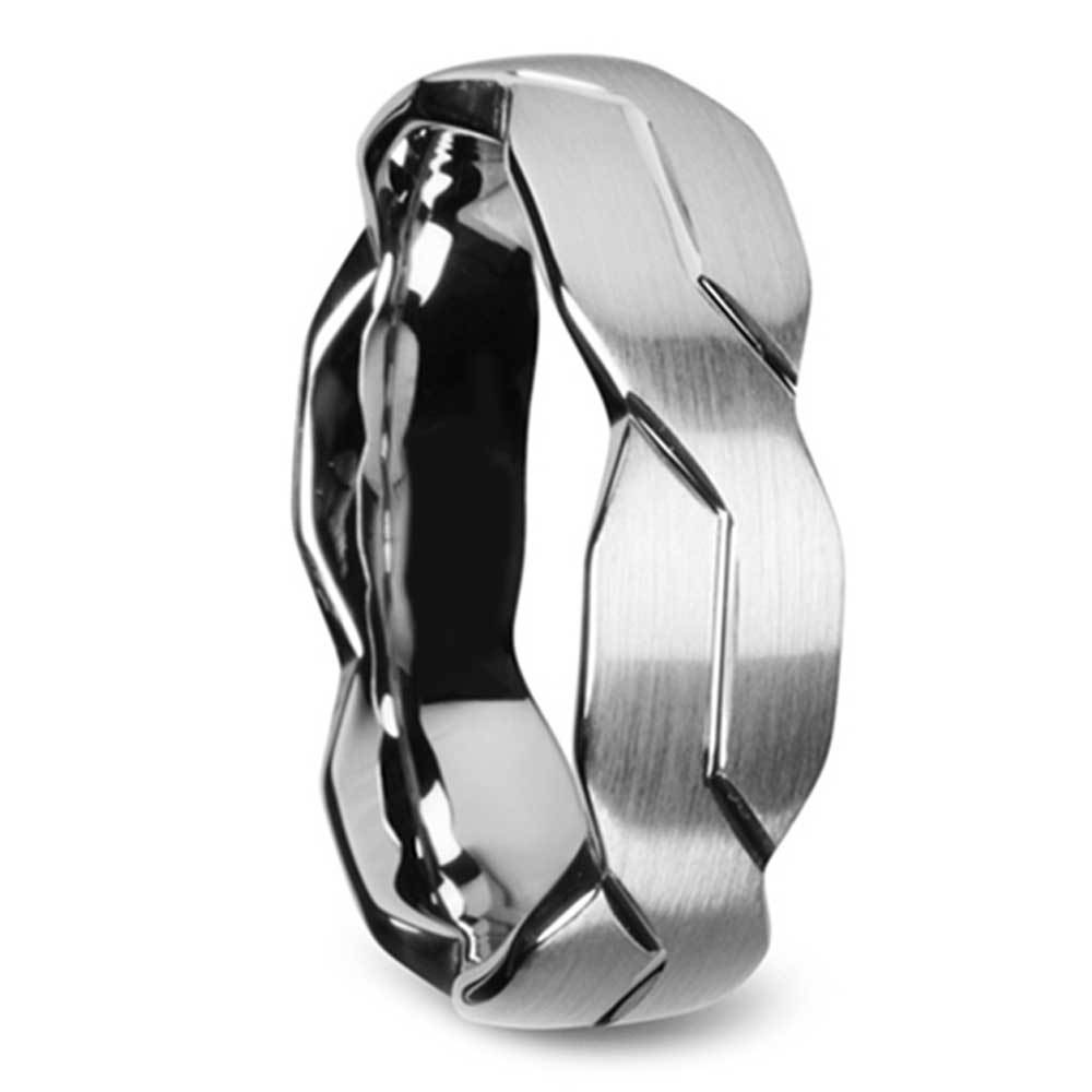 Mobius Strip Mens Ring - Tungsten Wedding Band (6mm) | 02