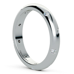 Inset Diamond Wedding Ring in Platinum (3mm) | Thumbnail 04