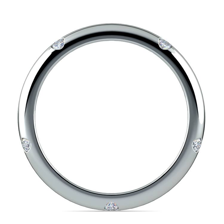 Inset Diamond Wedding Ring in Platinum (3mm) | 03