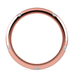 Inset Diamond Wedding Ring in Rose Gold (3mm) | Thumbnail 03