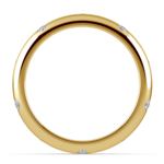 Inset Diamond Wedding Ring in Yellow Gold (4mm) | Thumbnail 03