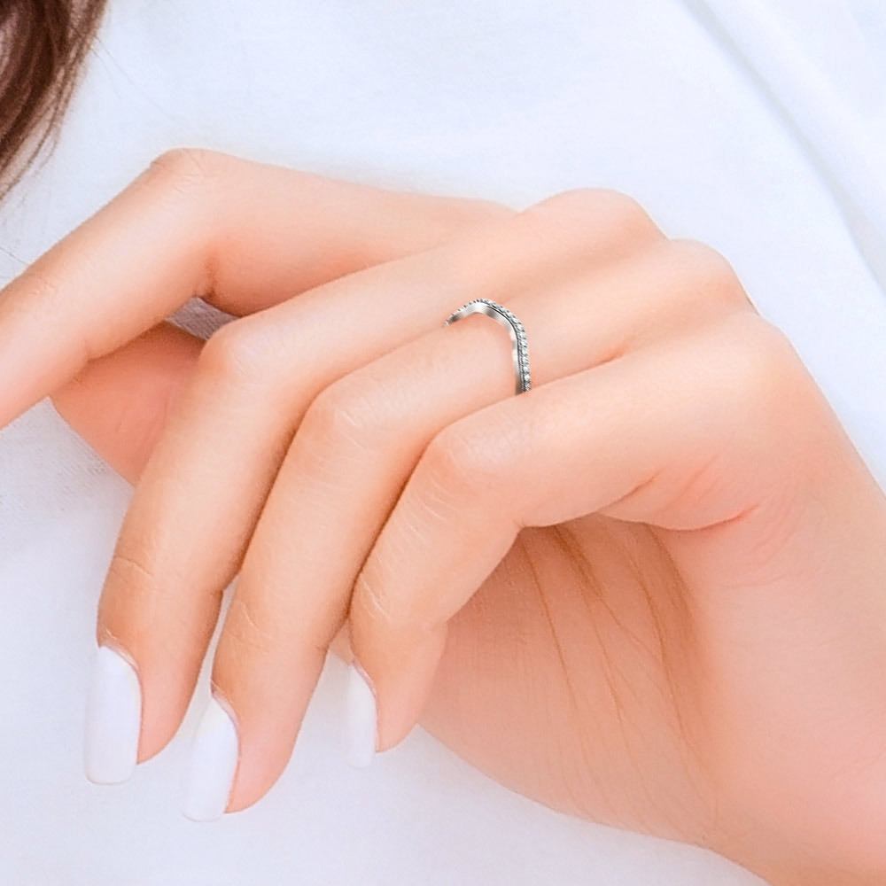 Ivy Diamond Wedding Ring in White Gold | 07