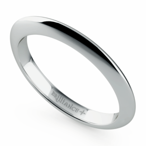 Knife Edge Wedding Ring in Platinum