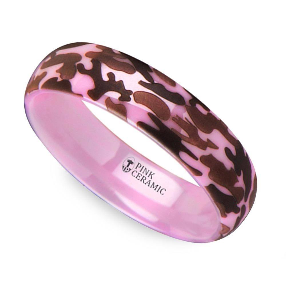 Pink Camo Wedding Ring (6mm) | 01