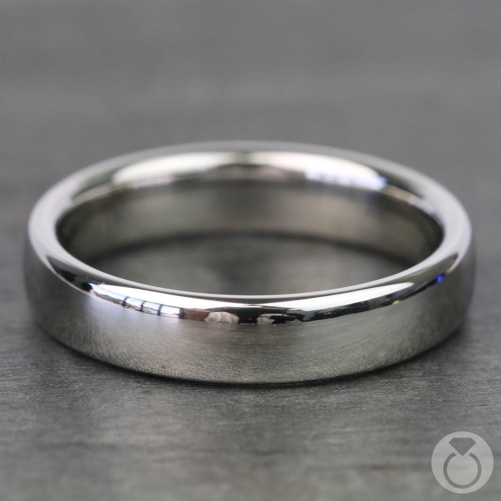 Low Dome Men's Wedding Ring in Platinum (4.5mm) | 05