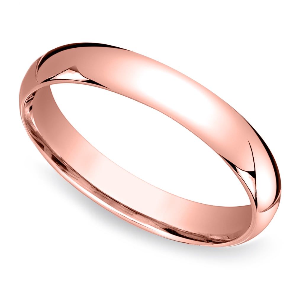 Plain Platinum & Rose Gold Couple Rings with a Wave JL PT 403 – Jewelove.US
