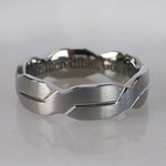 Mobius Strip Mens Ring - Tungsten Wedding Band (6mm) | Thumbnail 03