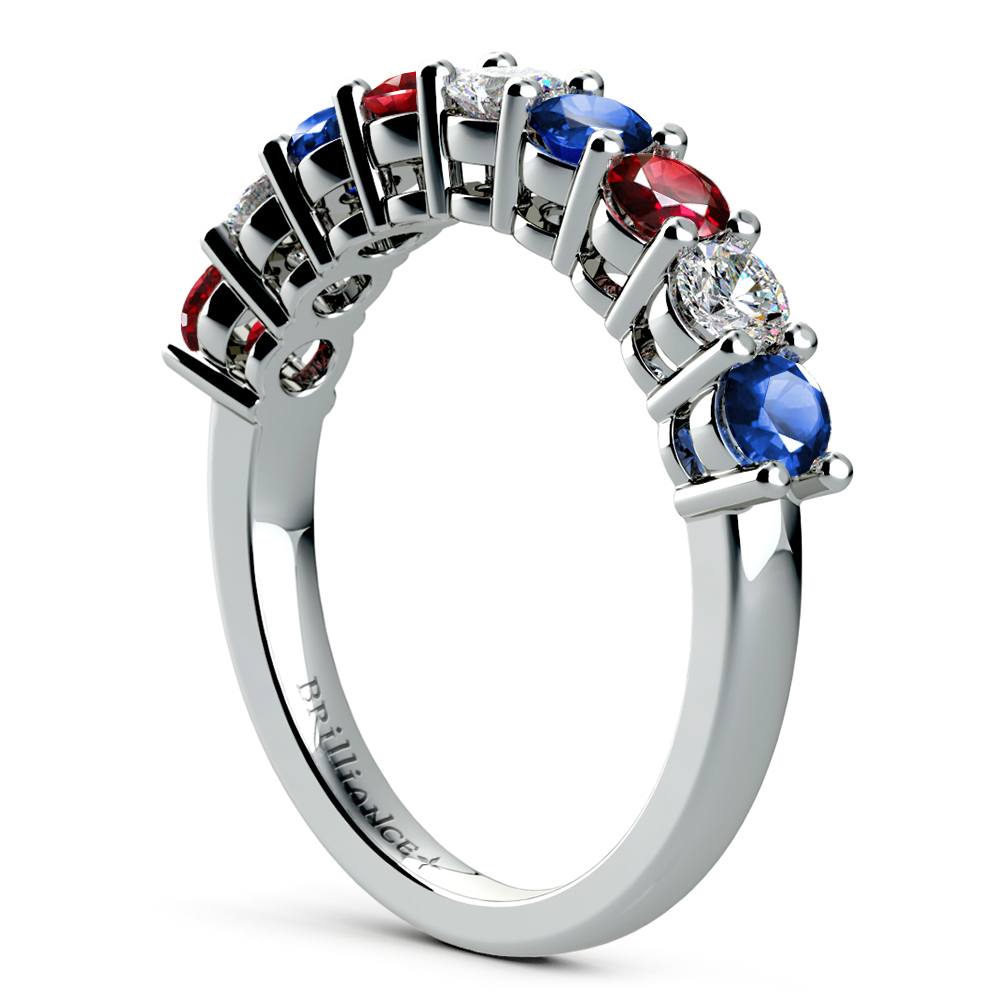 9k Real White Gold Filled Women's/Blue Diamond Heart Shape Necklace&Pendant No9 