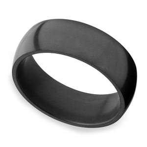 Nyx - Domed Elysium Solid Diamond Ring (8mm)