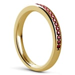 Pave Ruby Ring In Gold (14k or 18k Yellow Gold) | Thumbnail 04