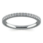 Petite Pave Diamond Eternity Ring in Platinum (1/2 ctw) | Thumbnail 02