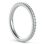 Petite Pave Diamond Eternity Ring in Platinum (1/2 ctw) | Thumbnail 04