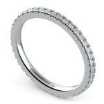 Petite Pave Diamond Eternity Ring in White Gold (1/2 ctw) | Thumbnail 01