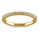 Petite Pave Diamond Eternity Ring in Yellow Gold (1/2 ctw) | Thumbnail 02
