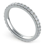 Petite Pave Diamond Eternity Ring in Platinum (4/5 ctw) | Thumbnail 01