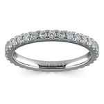 Petite Pave Diamond Eternity Ring in Platinum (4/5 ctw) | Thumbnail 02