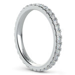 Petite Pave Diamond Eternity Ring in Platinum (4/5 ctw) | Thumbnail 04