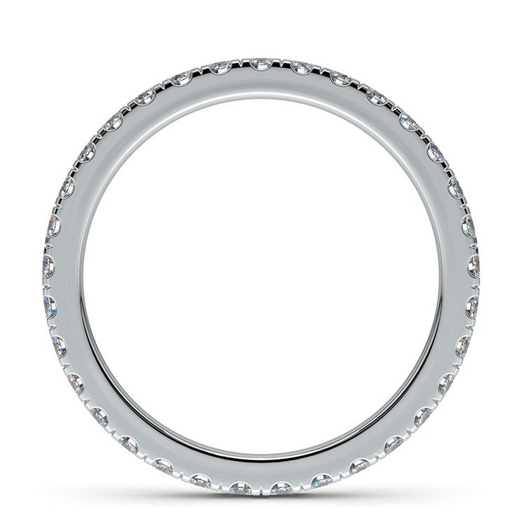 Petite Pave Diamond Eternity Ring in White Gold (4/5 ctw) | 03