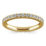 Petite Pave Diamond Eternity Ring in Yellow Gold (4/5 ctw) | Thumbnail 02