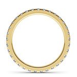 Petite Pave Diamond Eternity Ring in Yellow Gold (4/5 ctw) | Thumbnail 03