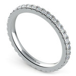 Petite Pave Diamond Eternity Ring in Platinum (5/8 ctw) | Thumbnail 01