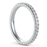 Petite Pave Diamond Eternity Ring in White Gold (5/8 ctw) | Thumbnail 04